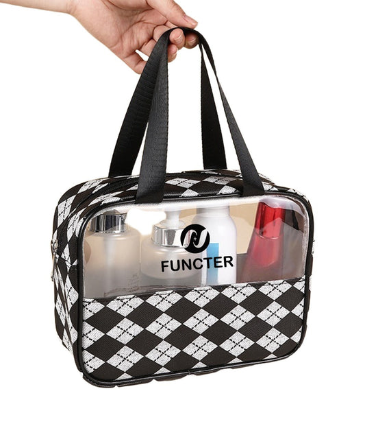 W/Handle Waterproof Cosmetic Bag Toiletry Bag
