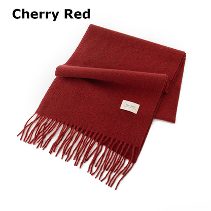 79'' Polyester Tartan Scarf Warm Autumn Winter Scarf Fringed Scarf - Woven Label