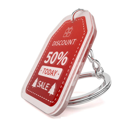 Square Shaped Acrylic Keychain - One Side Printing