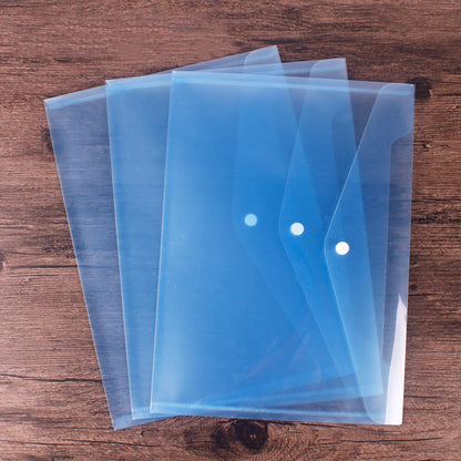 Letter Size Transparent Document Folder Plastic Envelope with snap Closure