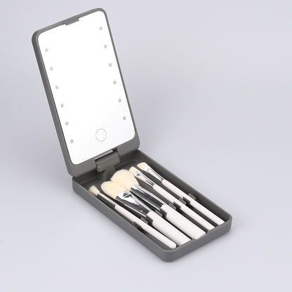 Portable Folding LED Make-up Mirror Box