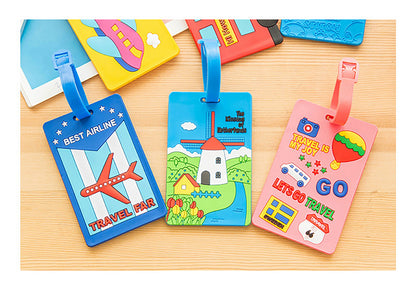 Fully Customizable 3D Raised Soft PVC Luggage Tag For Suitcase Travel Baggage Identification