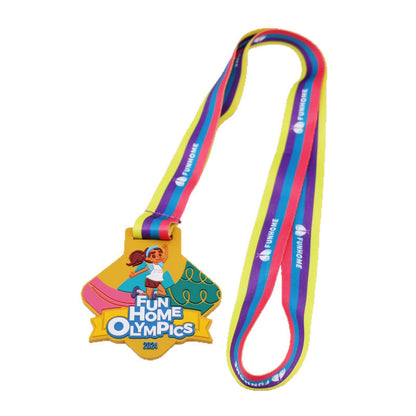 Custom 3D Embossed PVC Medal Sports Winner Medal for Kid Adults Award Prize Graduation Party