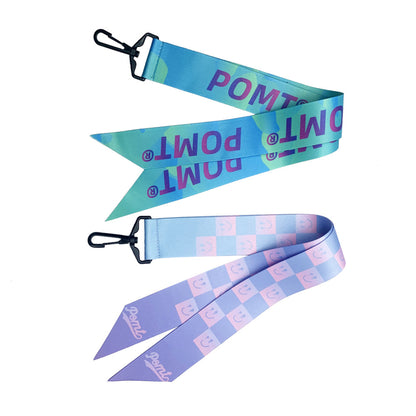 Custom 1.97"W x 15.8"L Polyester Ski ID Ribbon Tag Bicycle Pendant