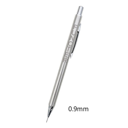 Stainless Steel Shinny Surface Mechanical Pencil 0.9 mm Pencil Lead