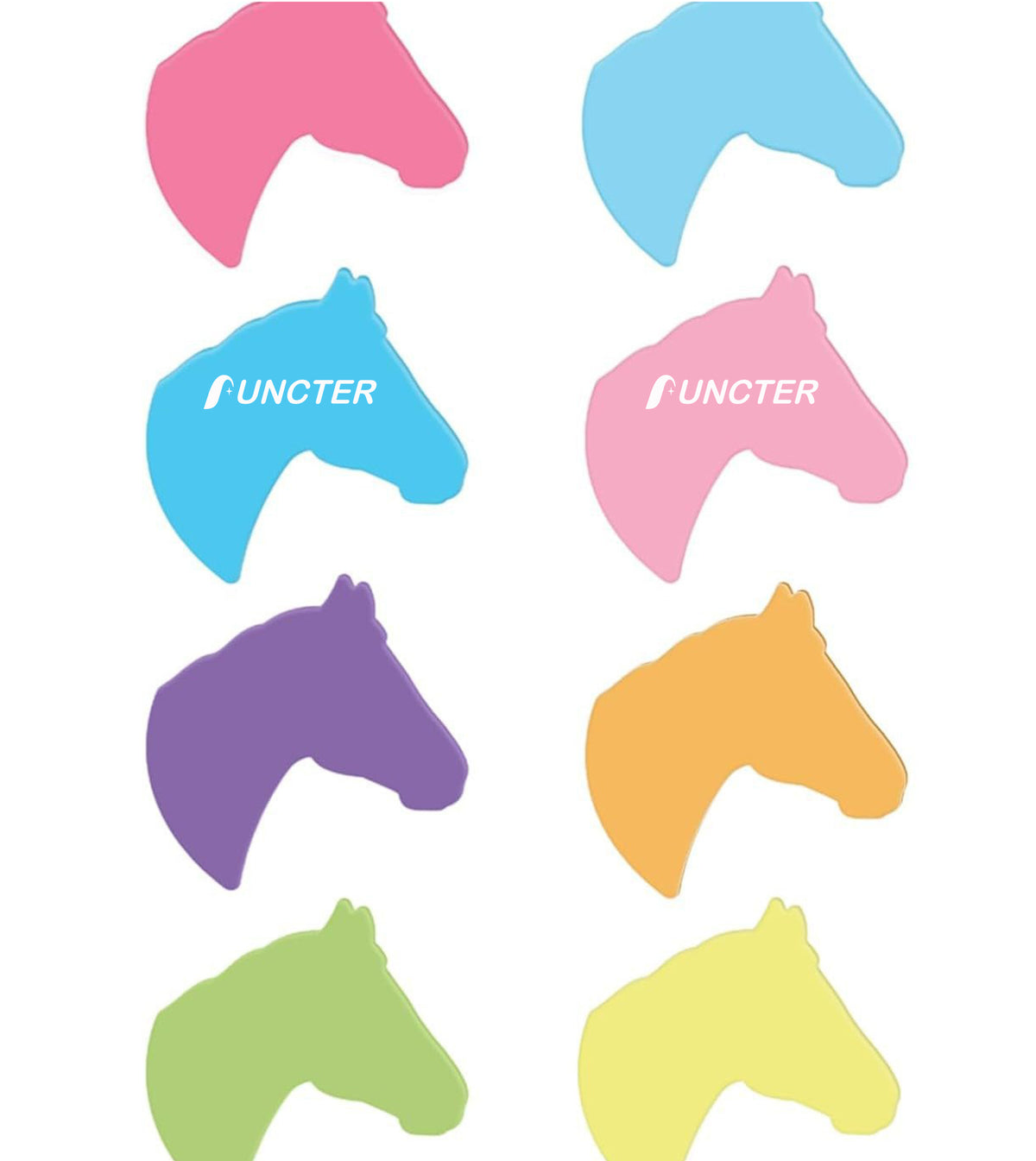 50 Sheets 2.36 x 3.15" Adhesive Horse Shape Sticky Notes Notepaper