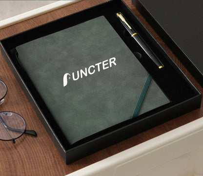 A5 PU Lined Luxury Diary Notebook Journals Notepad Set