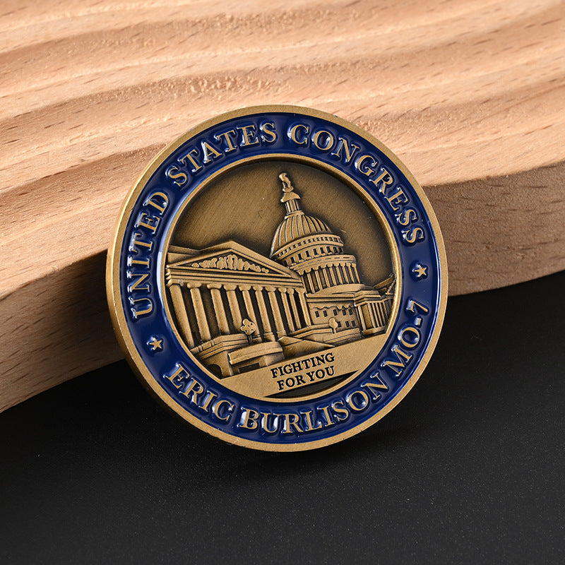1.8" Fully Customized Metal Challenge Coin Round Commemorative Coins