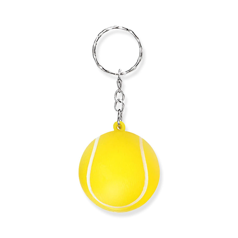 1 1/2" Tennis Ball Stress Reliever Key Chain
