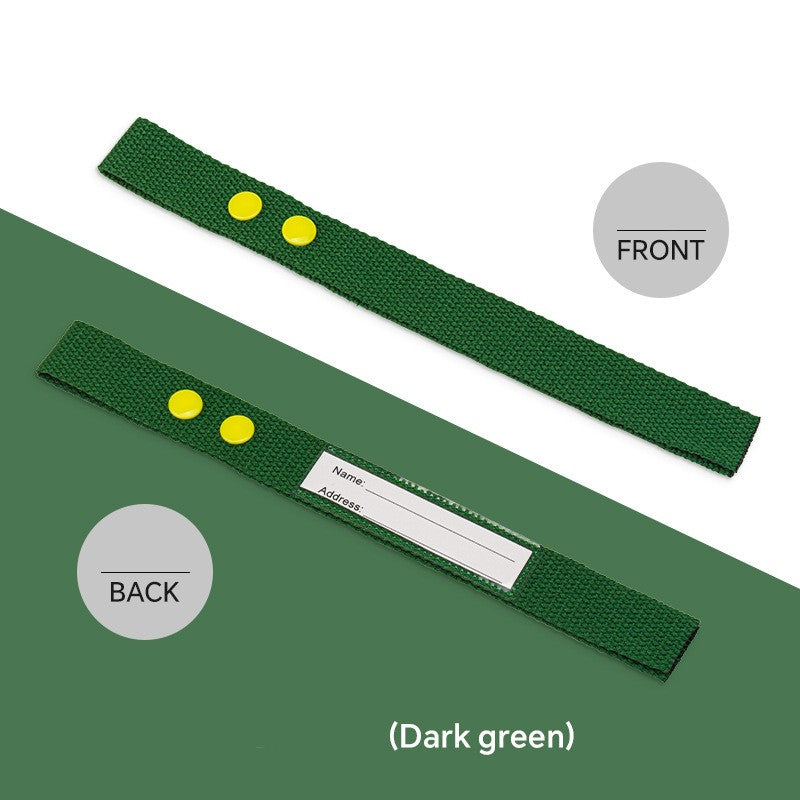 Cotton Luggage Strap Travel ID Tag Bag Claim Tag Airline Bag Tag with Back Info Card