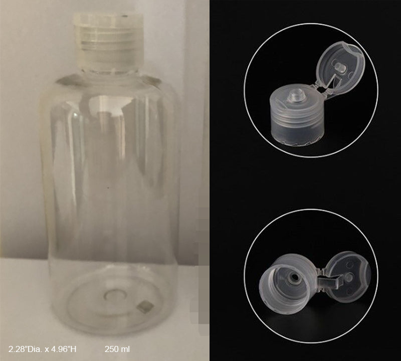 8 Oz. Hand Sanitizer Bottle w/Flip Lid (250 ml)
