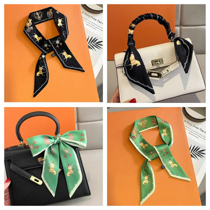 51 x 3.7" Imitation Silk Scarf Bag Scarf