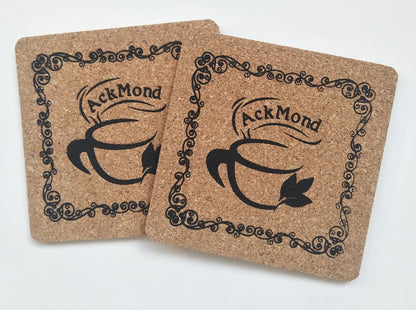 Custom Soft Square Wooden Cork Coaster
