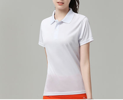 Women's 6 oz. Regular-fit Short-Sleeve Polyester Lapel Polo Shirt
