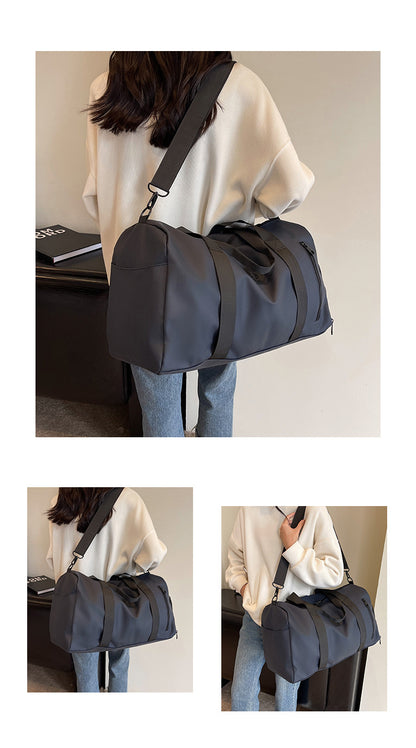 Travel Duffel Bag Sport Gym Bag Oxford Tote Bag Swimming Bag with Shoe Pouch
