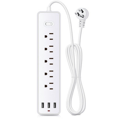 5 outlet power strip in 1.2 meters wired long with/without 3 USB port