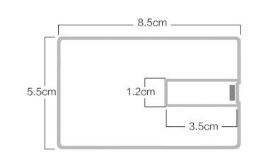8 GB Credit Card Shaped Flash Drive