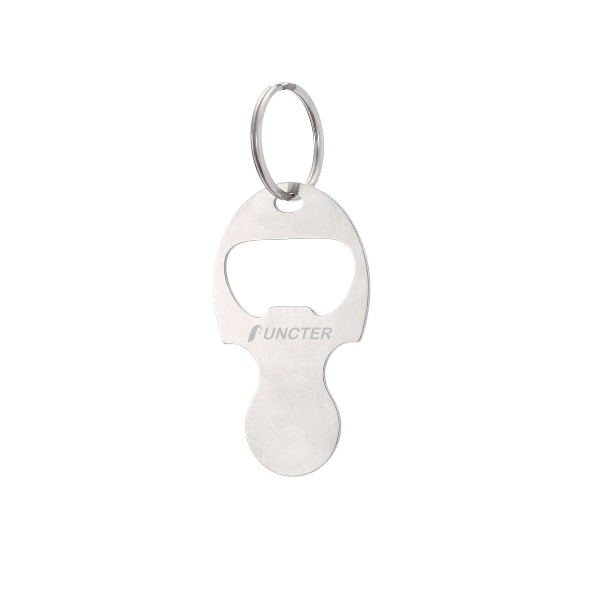 2" 1 Meta Shopping Trolley Coin Keychain Opener