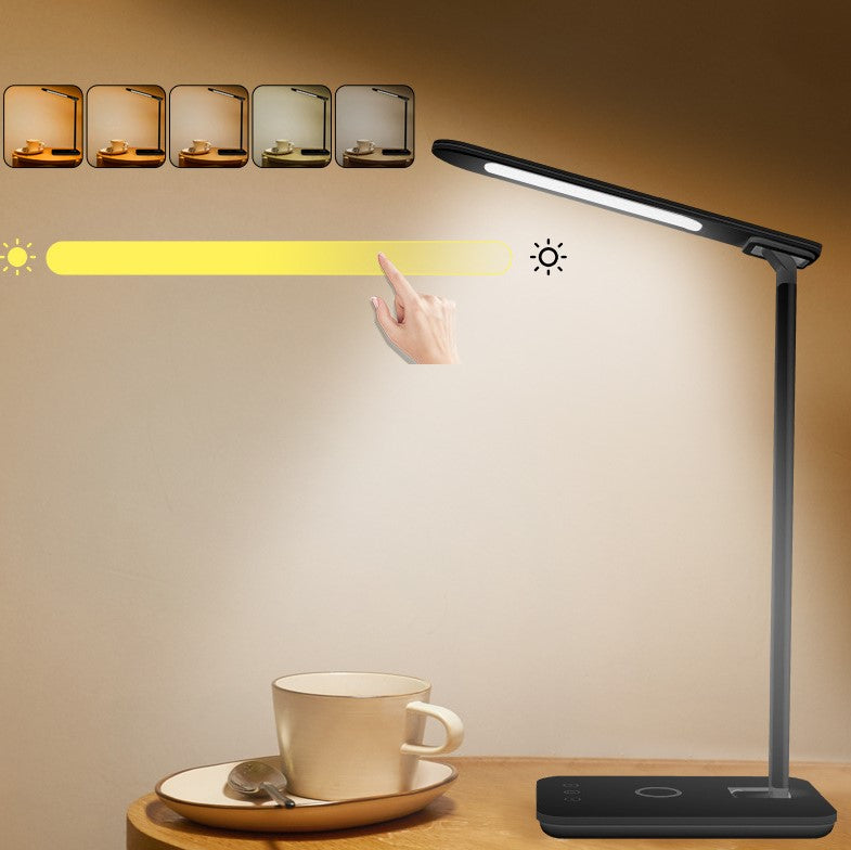 10W Stepless Dimmable Office Lamp w/Wireless Charging