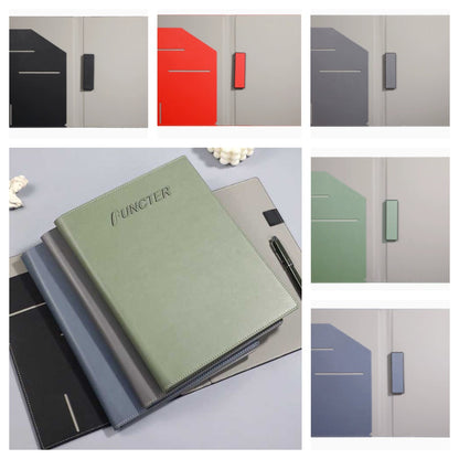 A4 Multi-Functional PU Document Organizer Folder W/Pen Loop