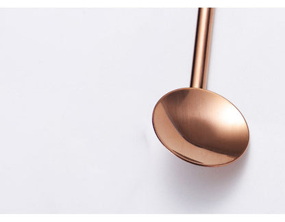 304 Stainless Straw Spoon Drinking Spoon With Straw (Gold & Rose Gold & Rainbow & Black)
