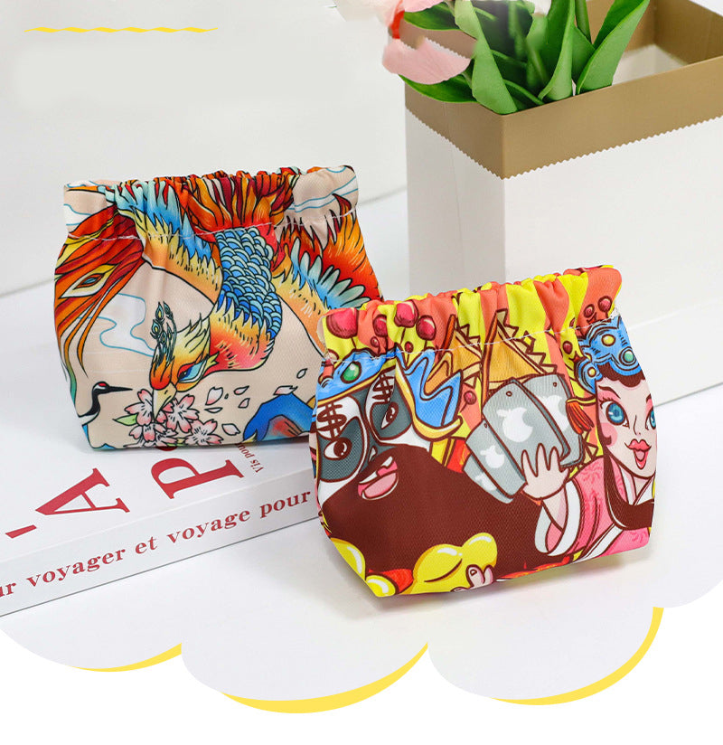 Custom Small Shrapnel Portable Pouch Makeup Bag Purse Bag For Cosmetics Jewelry Cards Coin