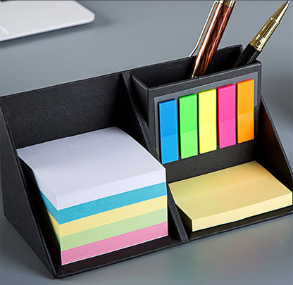 Creative Foldable Memo Box Sticky Note Set Pen Holder