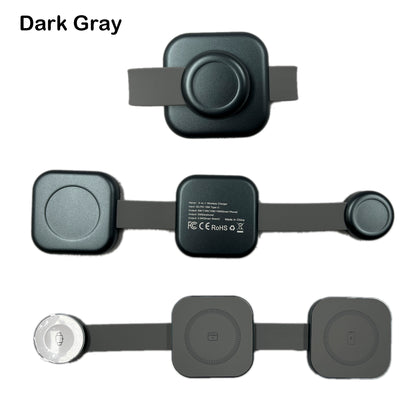 Engraved 3" 1 Foldable Magnetic Wireless Charger Wireless Charging Pad For Multiple Devices