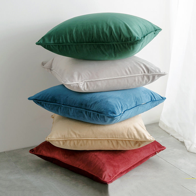 19.7 x 19.7" Premium Square Dutch Velvet Throw Pillowcase With Hidden Zipper