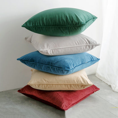 19.7 x 19.7" Premium Square Dutch Velvet Throw Pillowcase With Hidden Zipper