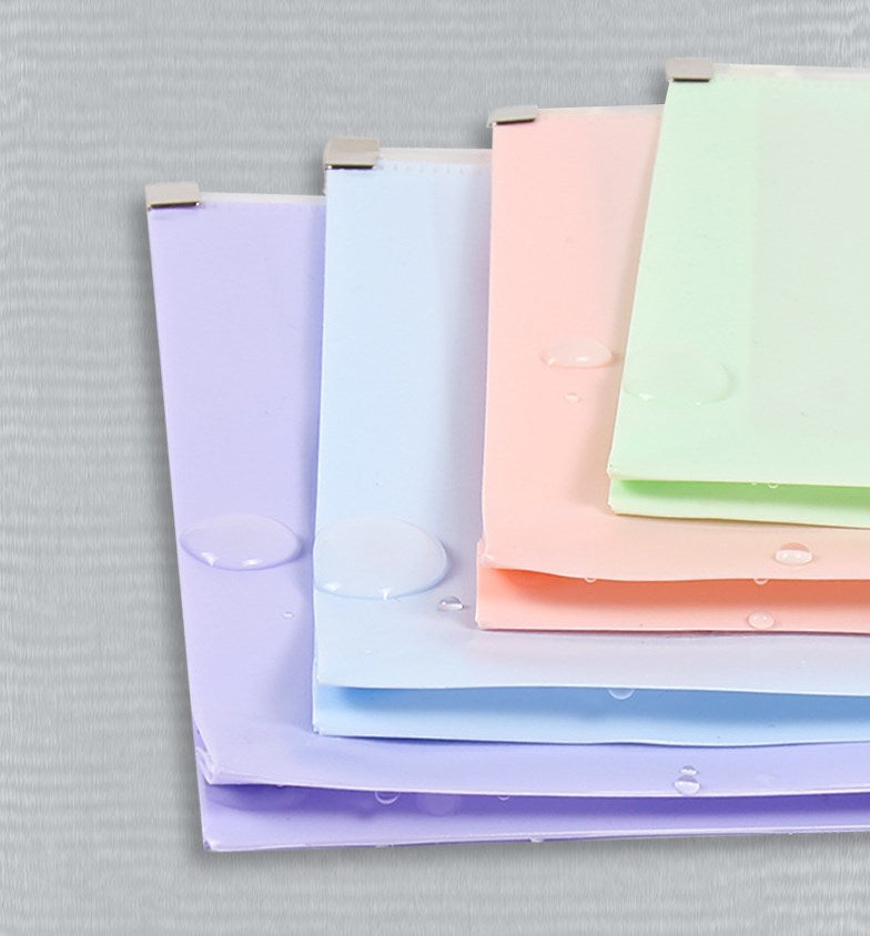 Colorful Zip Plastic Envelopes A4 Zipper Document Folder Letter File Folders Expanding Envelope