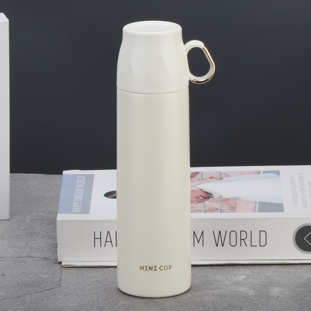 16.9oz/500ML 304 Stainless Steel Insulated Water Bottle With Screw-on Lid Portable Vaccum Mug