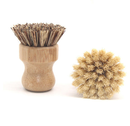 Bamboo Cleaning Scrub Brush Pot Brush