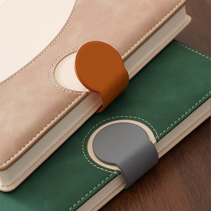PU Magnetic Closure Buckle A5 Lined Journal Notebooks w/ Gift Box