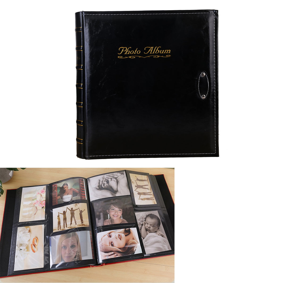PU Leather Cover Photo Album Colletctor Book Scrapbook
