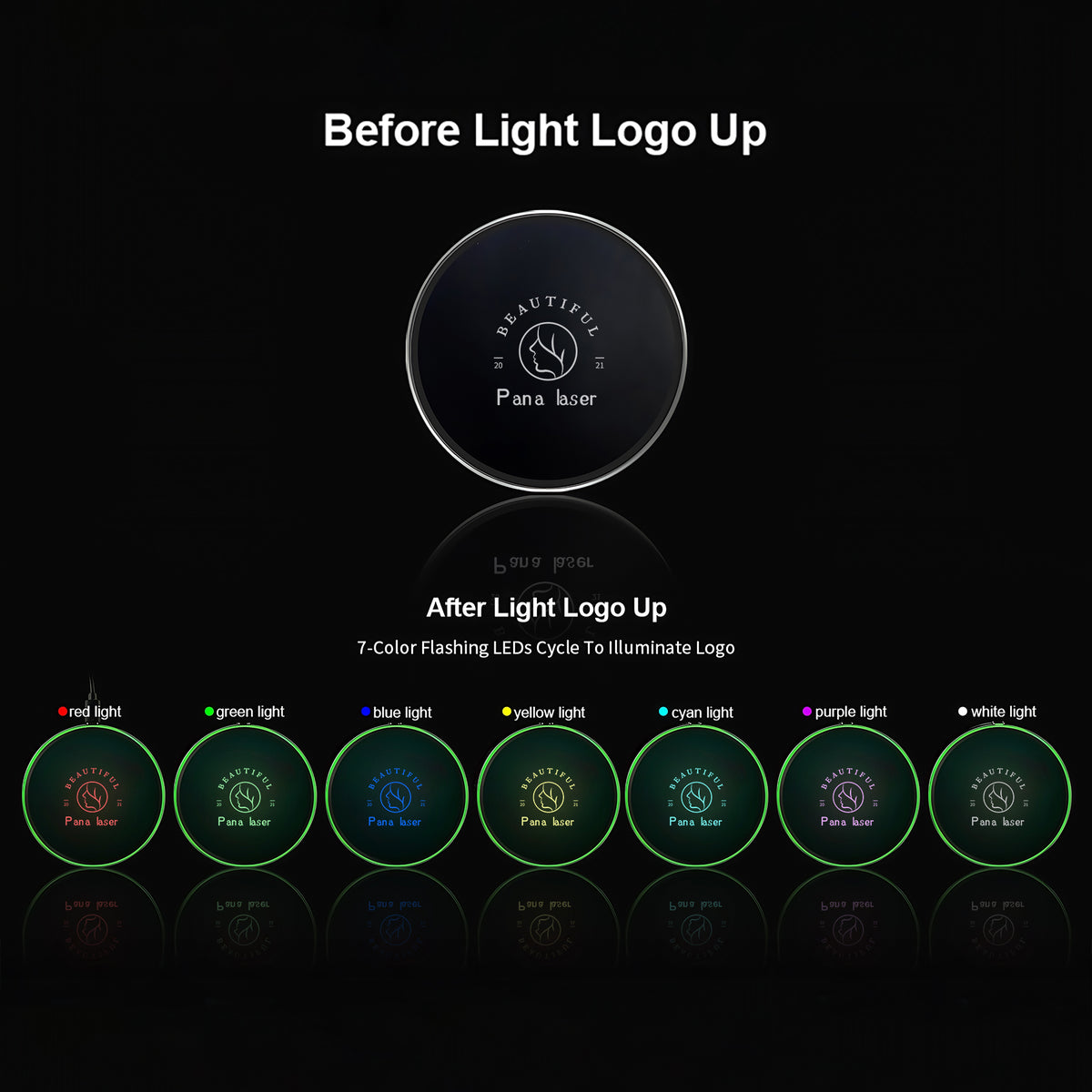 7 Color Flashing LED Light Up Wireless Charger