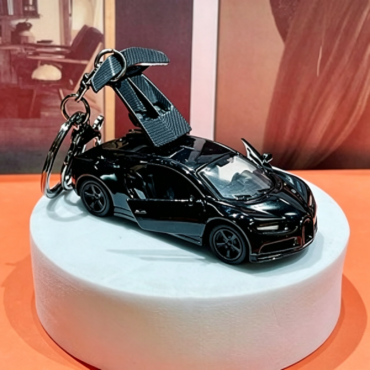 Mini Simulation Sports Car Model Keychain Classic Car Shaped Keychain