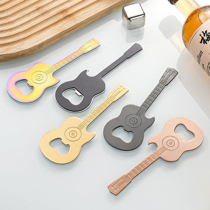 2-in-1 Metal Guitar Bottle Opener Fridge Magnet Opener