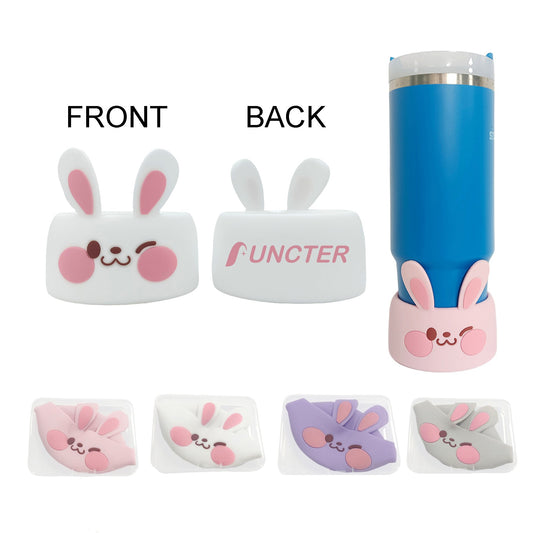 Boxed Rabbit Shape Silicone Cup Base Protector 3.1" Diameter