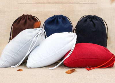 Suede fabric bags