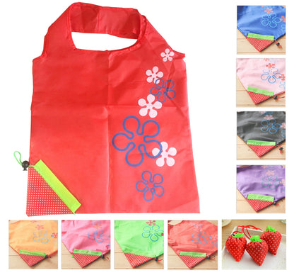 Strawberry Lightweight Polyester Foldable Bag