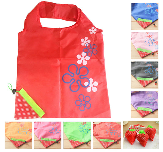 Strawberry Lightweight Polyester Foldable Bag