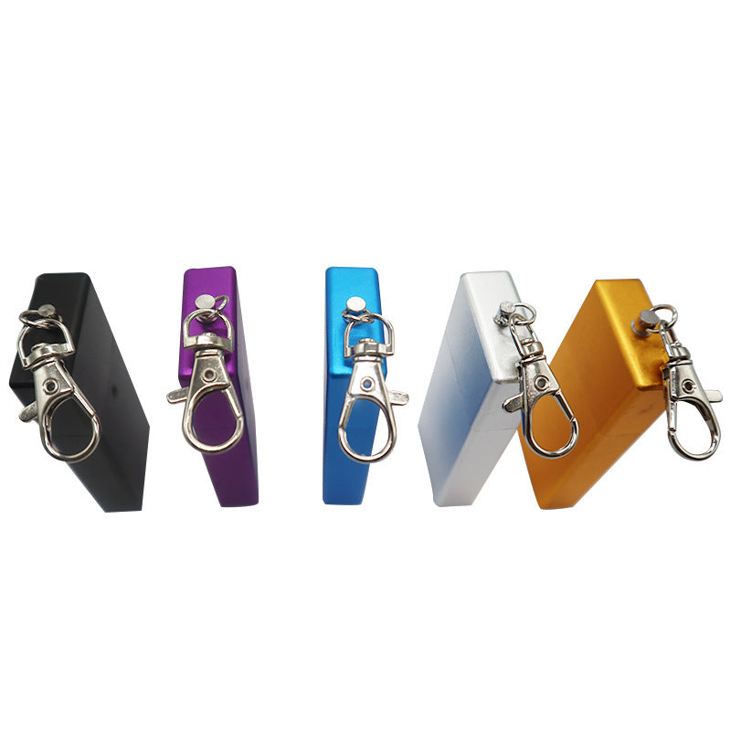 Portable Keychain Square Ash Tray with Key Ring