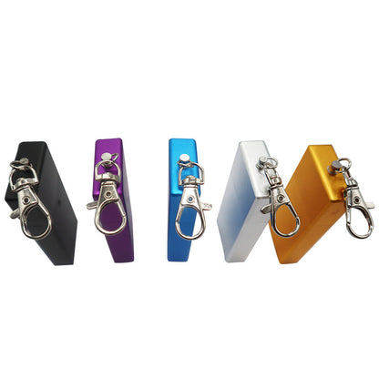 Portable Keychain Square Ash Tray with Key Ring