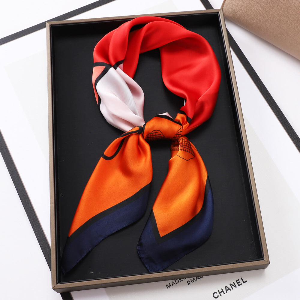 28" x 28" Stain Square Scarf Neck Scarves Kerchief Neckerchief Headband Handbags Wrap Scarf #31