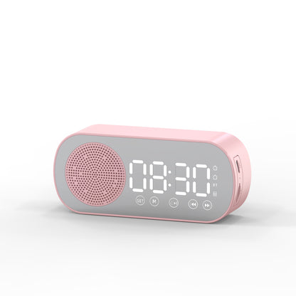 2000 mAh Digital LED Mirror Radio Alarm Clock Wireless Speaker