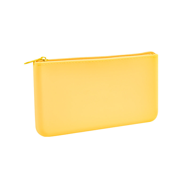 Portable Silicone Zipper Bag Multi Purpose Soft Organizer Bag Makeup Bag