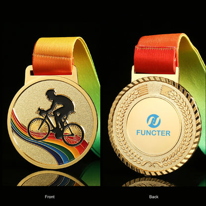 Cycling Road Bike Award Medal Winner Medals Cycling Race Champion