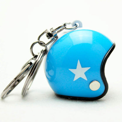 Custom Star Motorcycle Helmet Keychain Phone Pendant Bag Keyring Bag Pendant Charm Accessories