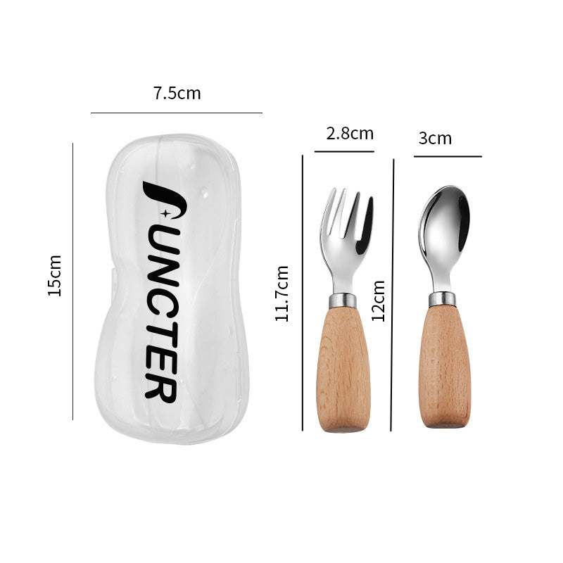 304 Stainless Steel Cutlery Fork And Spoon Box Set With Ellipse Handle